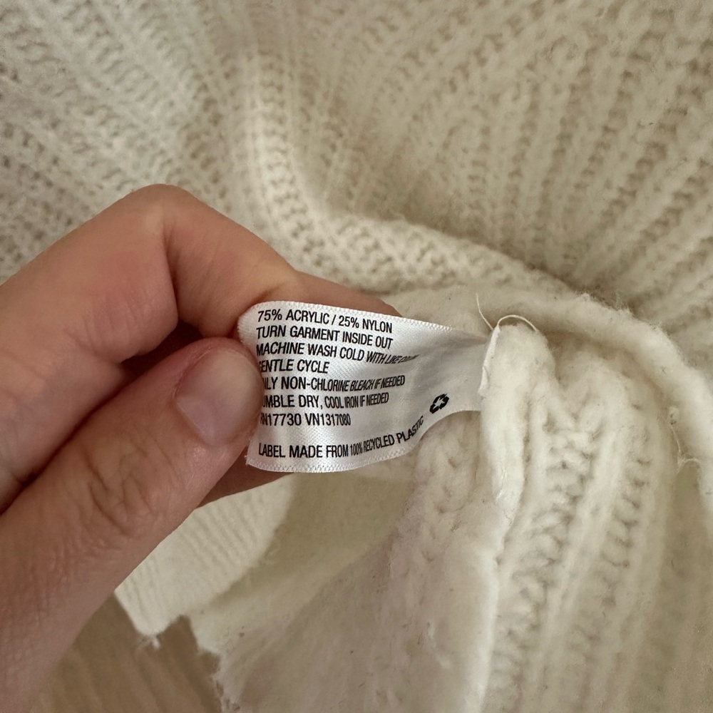 A New Day Cozy Cream Knit Sweater - Picture 4 of 5